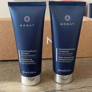 Monat travel size volumizing revive shampoo and conditioner